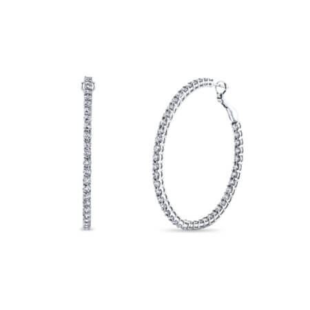Diamond Hoop Earrings