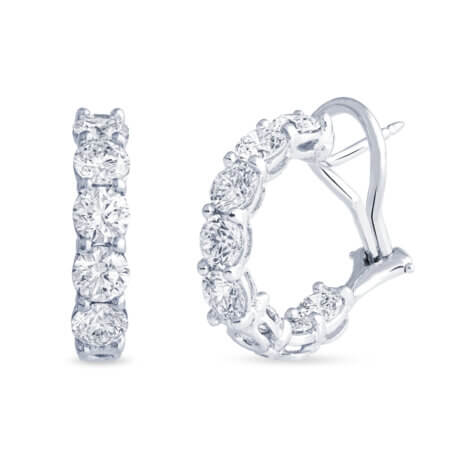 Diamond Hoop Earrings
