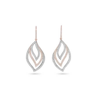 155163-1-Diamond-Leaf-Drop-Earrings Diamond Leaf Drop Earrings