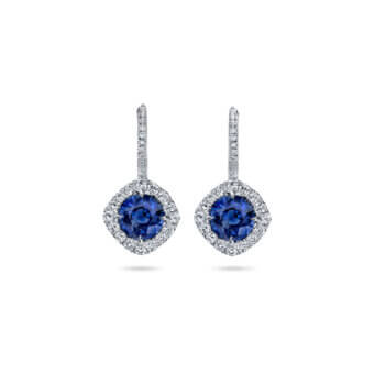 162474-1-Sapphire-Diamond-Dangle-Earrings Sapphire Drop Earrings