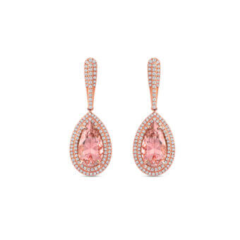 162614-1-Pear-Morganite Rose Gold Earrings Morganite Dangle Earrings