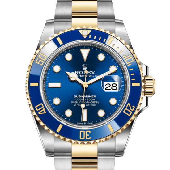 Rolex Submariner in Oystersteel and gold, M126613LB-0002 | Wixon Jewelers
