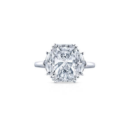 Elongated Radiant Diamond Ring