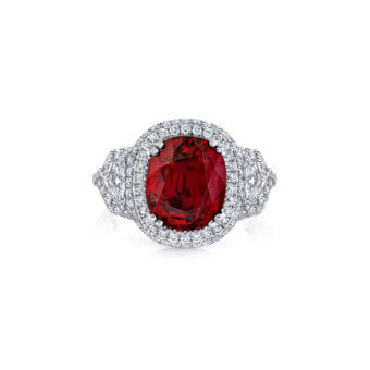 041009-1-Oval-Ruby-Diamond-Ring Oval Ruby and Diamond Ring