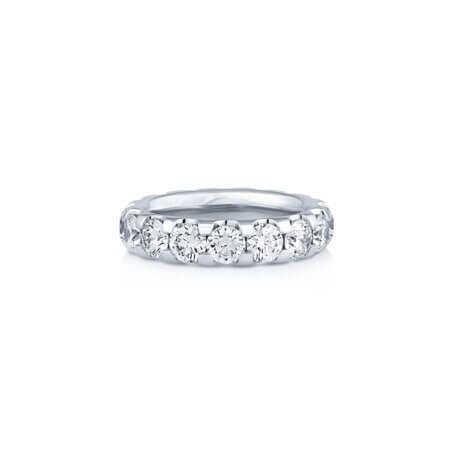 Round Brilliant Diamond Eternity Band Ring