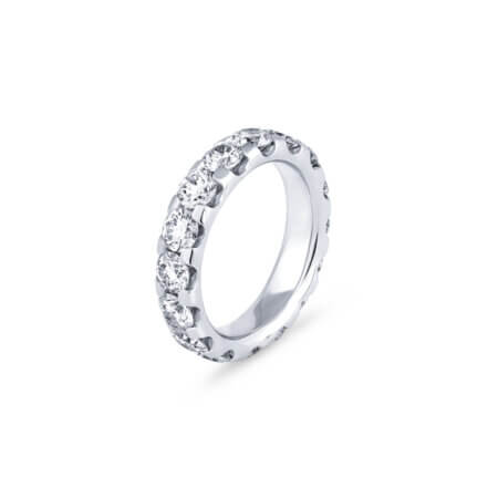 Round Brilliant Diamond Eternity Band Ring