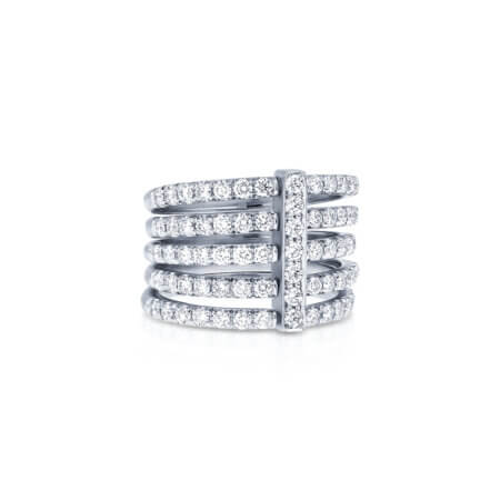 Stacked Diamond Pave Band