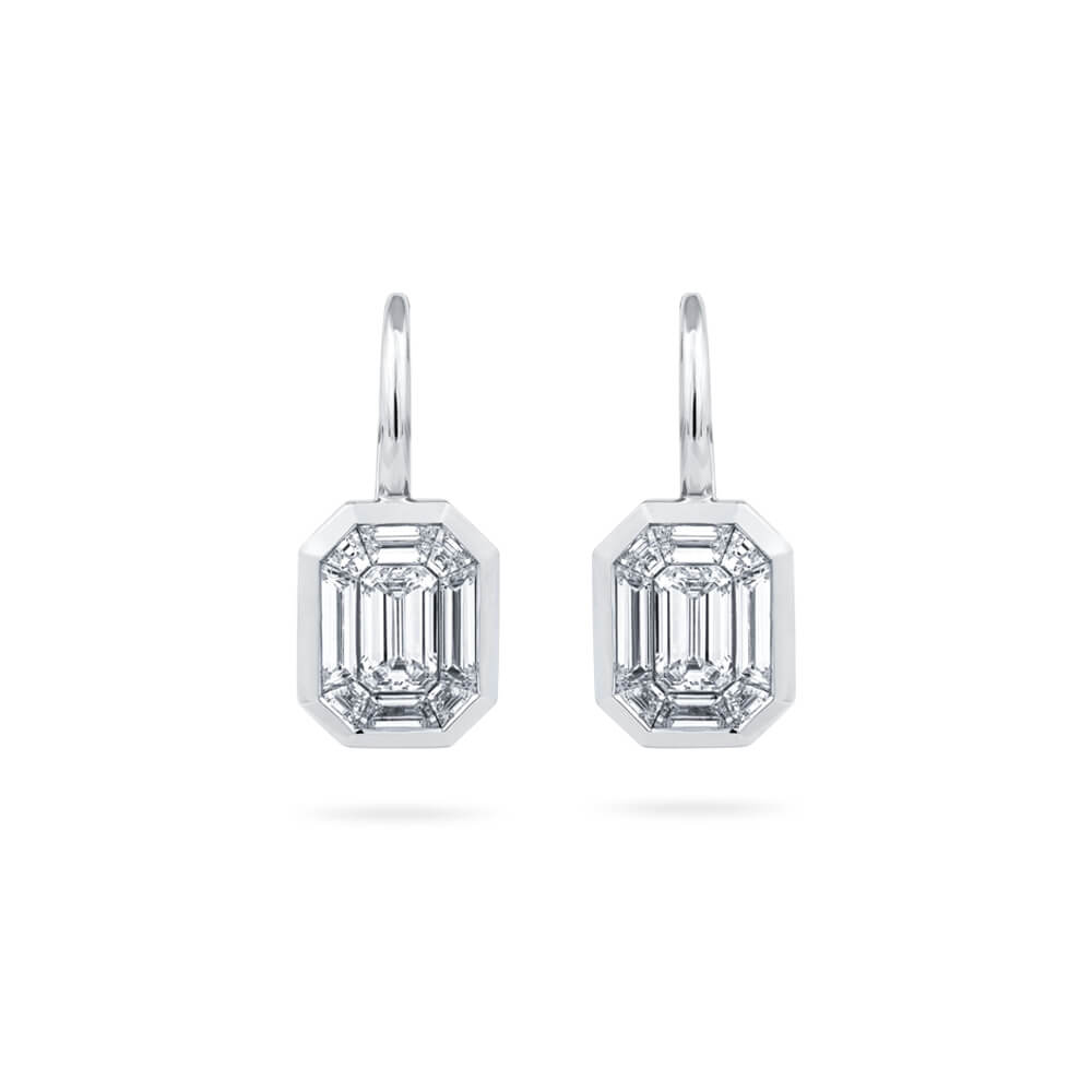 Bezel-Set Diamond Earrings | Wixon Jewelers