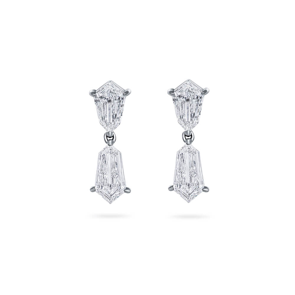 Kite-Shaped Diamond Earrings | Wixon Jewelers