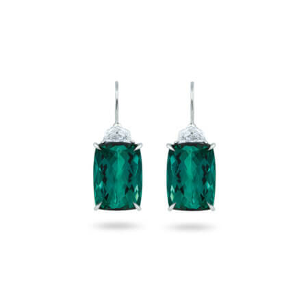 Blue Green Tourmaline Earrings Wixon Jewelers