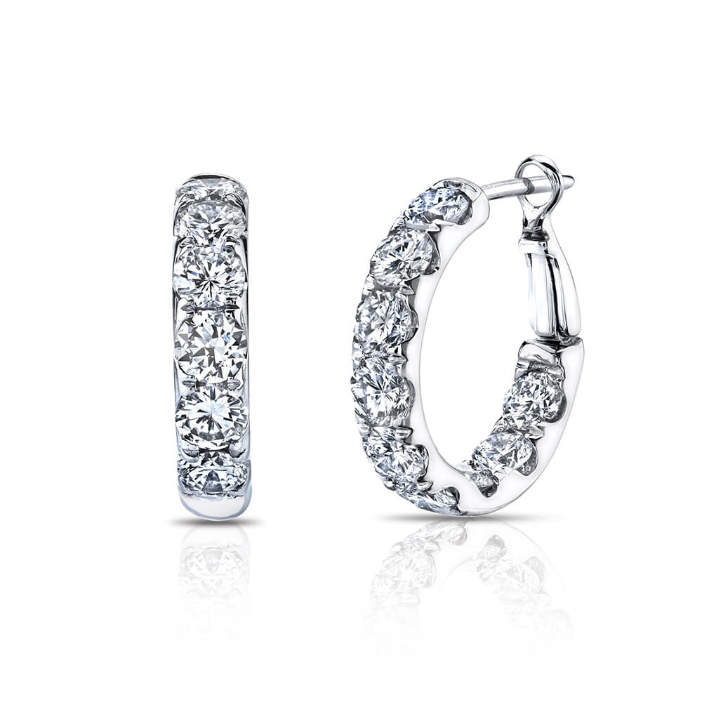 Inside-Outside Diamond Hoops | Wixon Jewelers