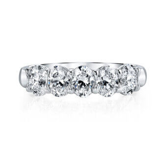 072547-1 Oval Diamond Wedding Band