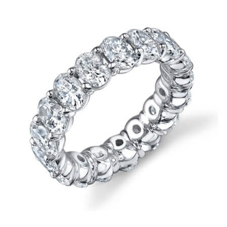 Oval Diamond Eternity Band