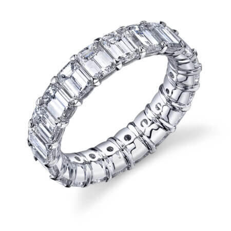 Emerald Cut Diamond Eternity Band