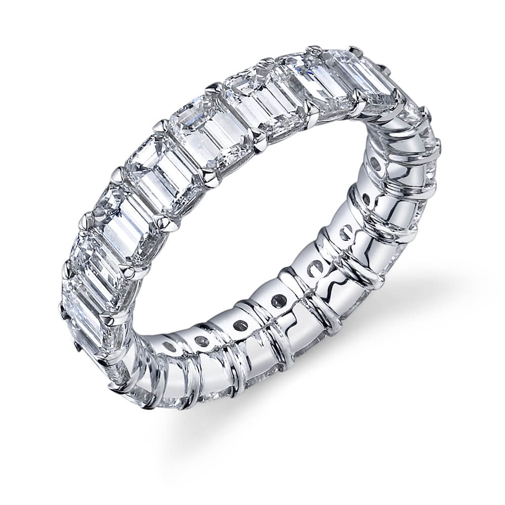 Emerald Cut Diamond Band Wixon Jewelers
