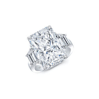 014514-1 Three-Stone Radiant-Cut Diamond Engagement Ring