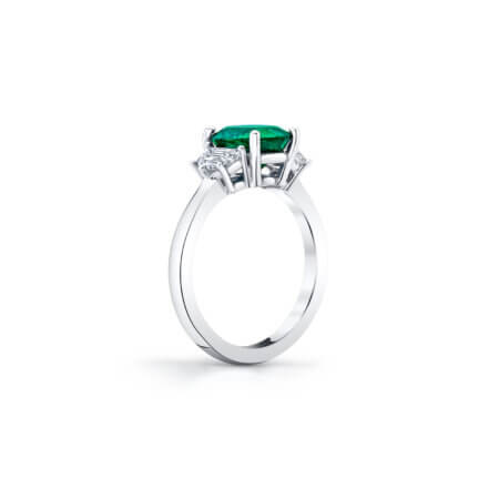 Custom Oval Emerald Ring