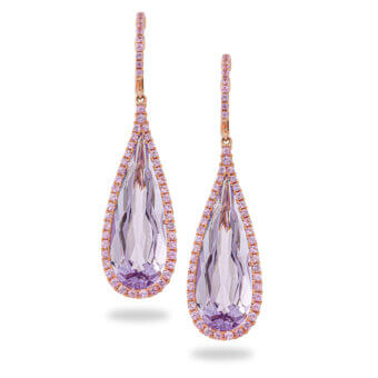162624-Earring Pink Amethyst Drop Earrings
