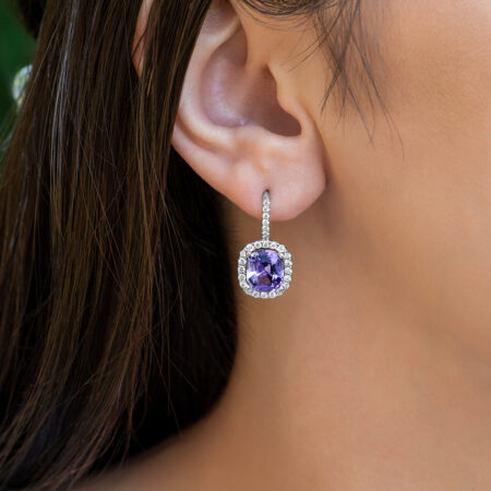 Lavender Spinel Earrings