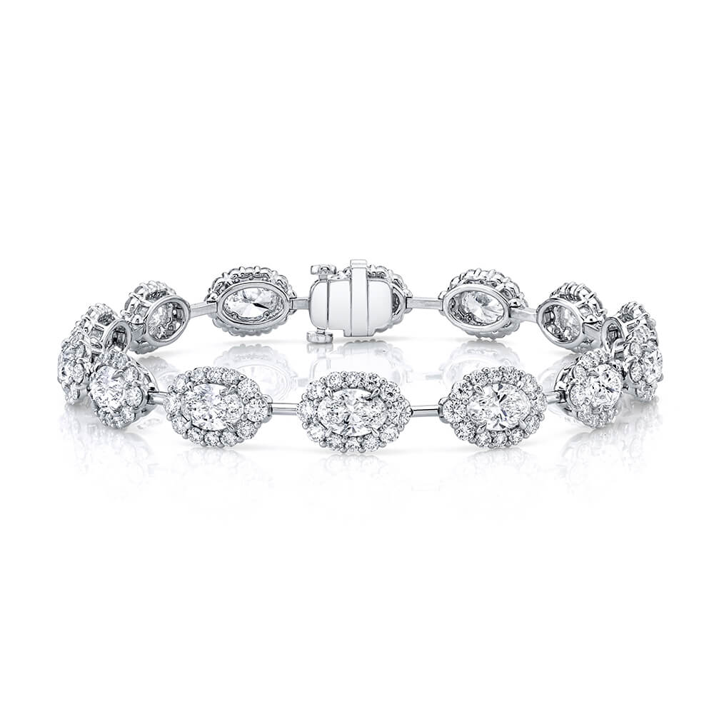 Classic Halo Diamond Bracelet - Gregory Jewellers