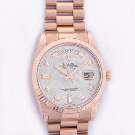 Rolex Day-Date with meteorite dial