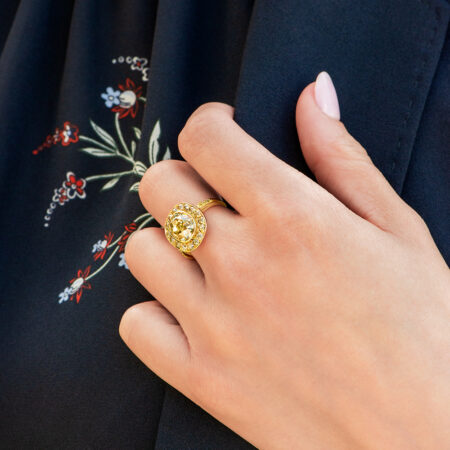Vintage Yellow Diamond Ring