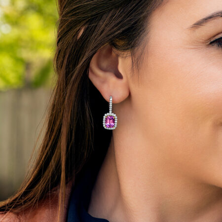 Pink Spinel Earrings
