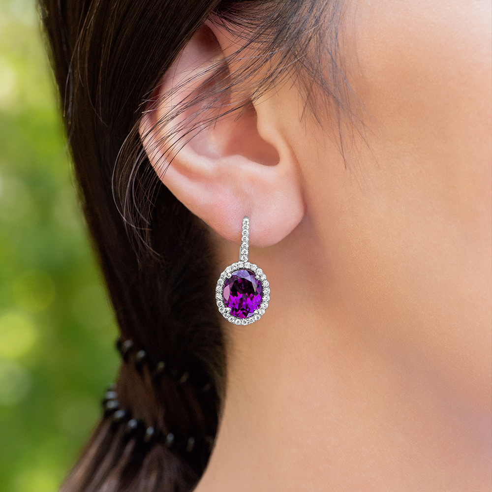 Grape garnet earrings 2025