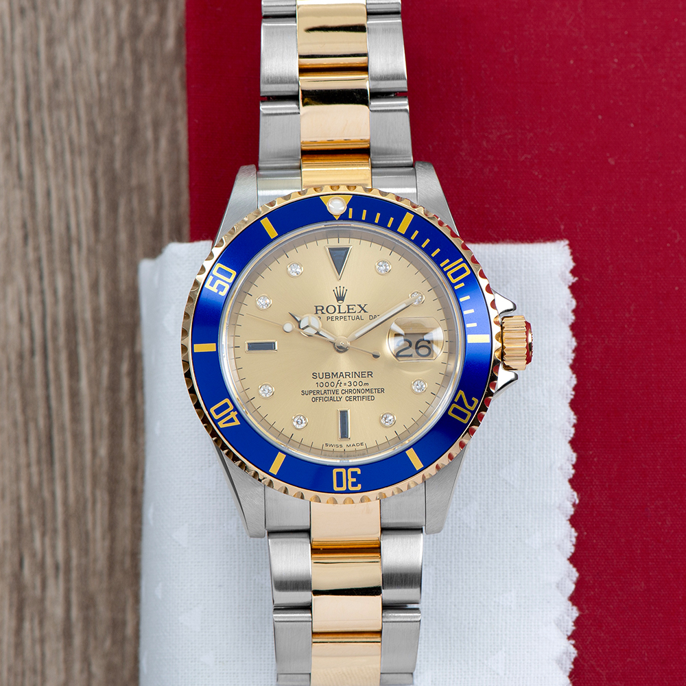 Rolex submariner sales serti dial