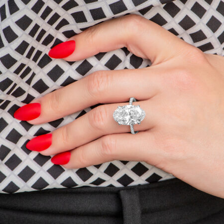 Oval Diamond Engagement Ring