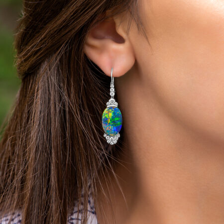 Opal Dangle Earrings
