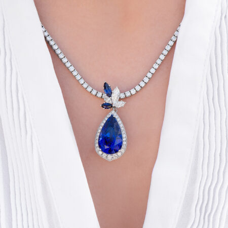 Sapphire and Diamond Pendant
