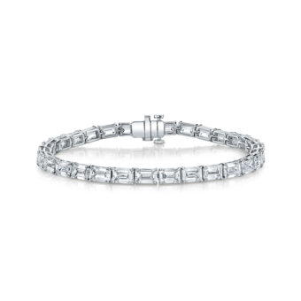 181871-1_Emerald-Cut-Diamond-Tennis-Bracelet Emerald-Cut Diamond Tennis Bracelet