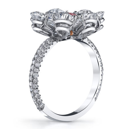 Diamond Flower Ring