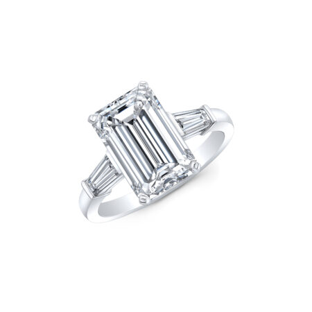 Emerald-Cut Engagement Ring