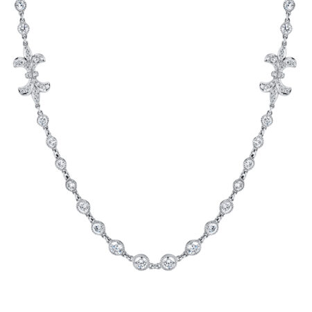 Fleur de Lis Diamond Chain