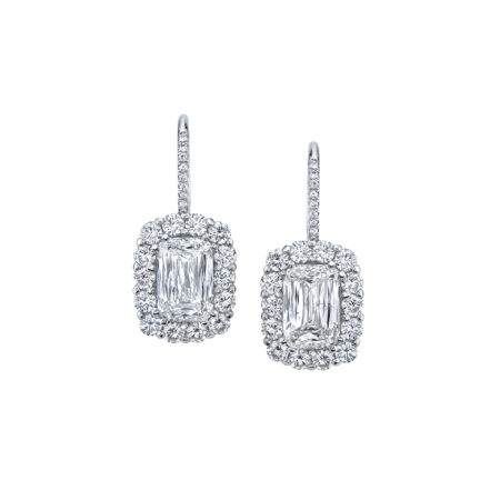 Diamond Halo Earrings