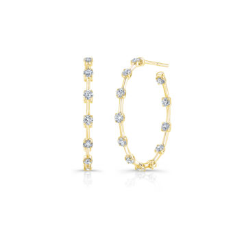 155346-1-Diamond-Hoop-Earrings Diamond Hoop Earrings