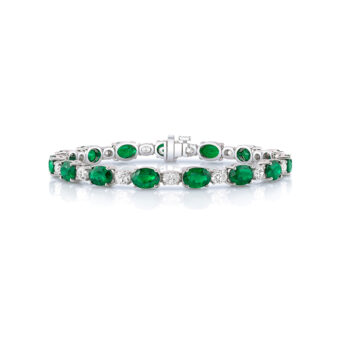 330262-1_Emerald-and-Diamond_Tennis_Bracelet Emerald Tennis Bracelet