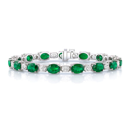 Emerald and Diamond Bracelet