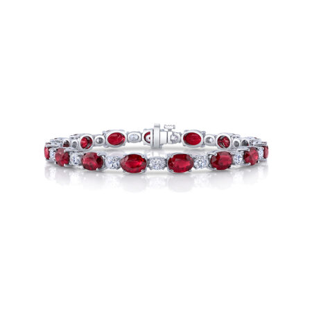 Ruby Tennis Bracelet