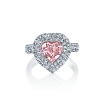 014341-1_Fancy-Pink-Heart-Shaped-Diamond_Ring Heart-Shaped Fancy Pink Diamond Ring