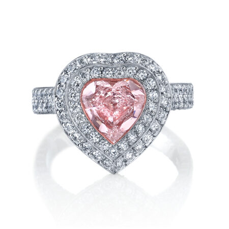 Heart Shaped Fancy Pink Diamond