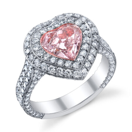 Fancy Pink Diamond Engagement Ring