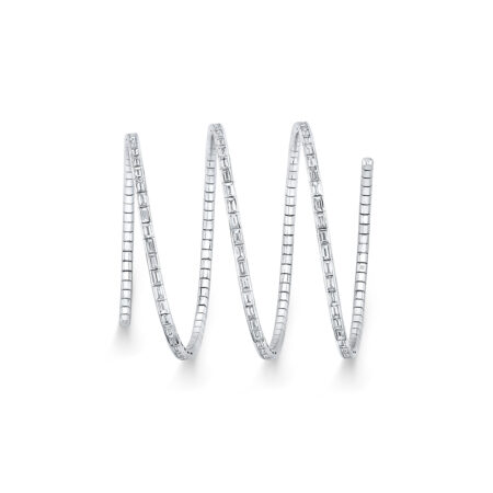 White Gold Flexible Diamond Bracelet