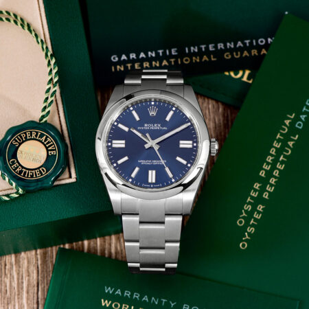 Rolex Oyster Perpetual Blue Dial