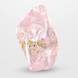 Natural uncut pink diamond