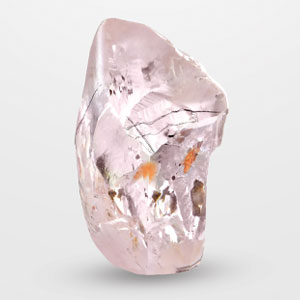 Pink diamond in the process of being cut