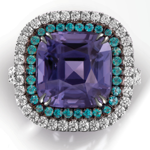 Purple Spinel & Alexandrite Ring