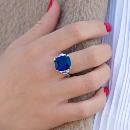 Sapphire and Diamond Ring